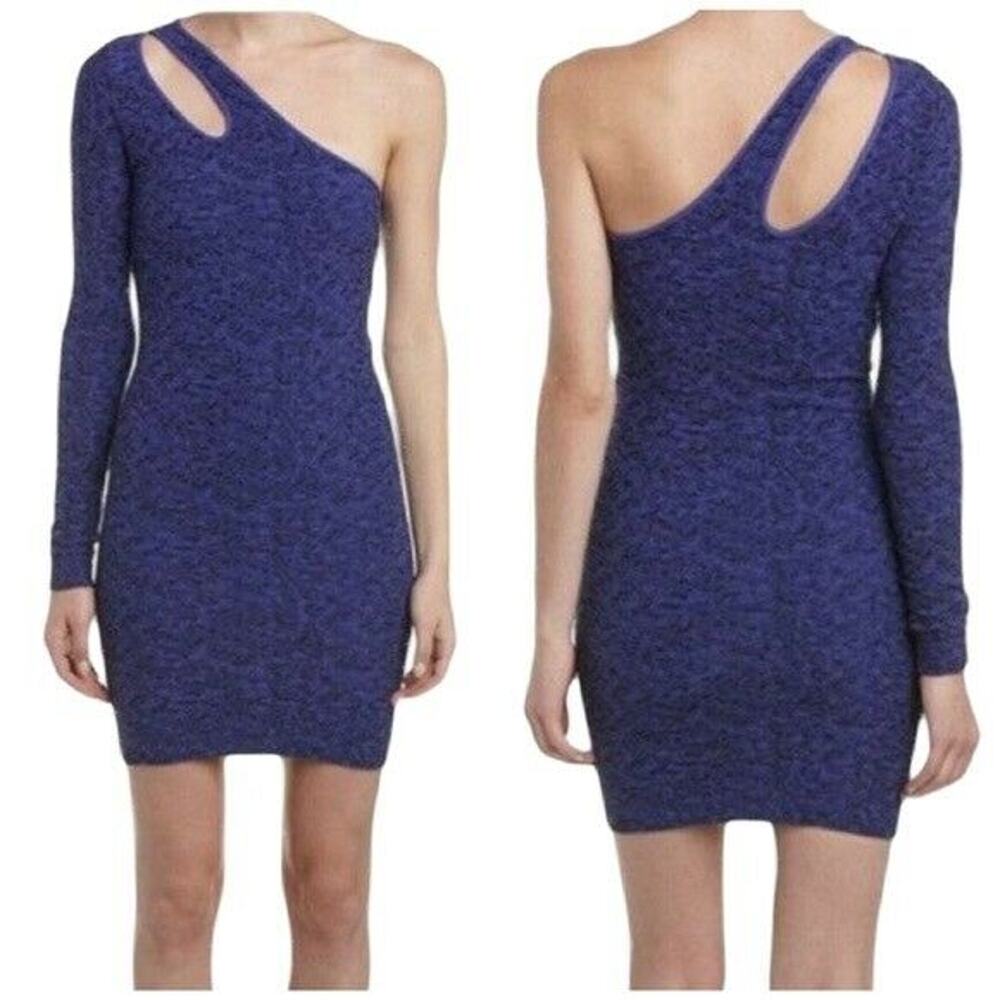 BCBGeneration One Sleeve Periblue Dress NWT